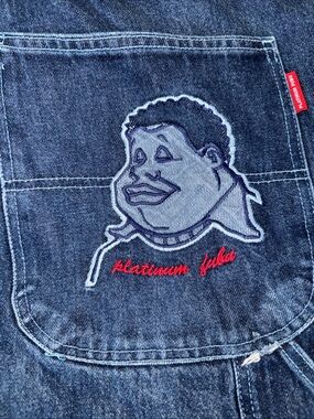 Vintage Fubu Platinum Shorts Mens 50 Denim Fat Albert Baggy Skater Hip Hop Y2K